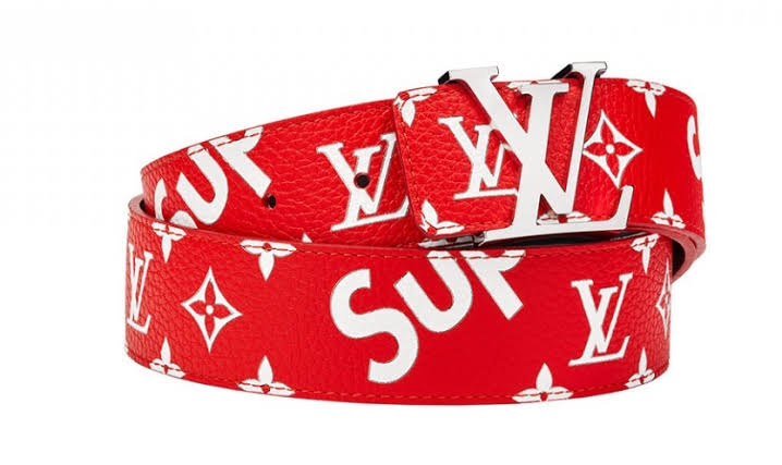 Louis Vuitton X Supreme Limited Edition Epi Leather Belt (Size 80/32) at  1stDibs